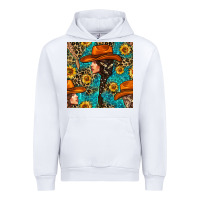 White Western Girl Hair Clasp And Sunflower With Leopard And Glitter Seamles Urban Hoodie - BundleAndBundleShop