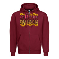 Burgundy caffeine queen Zipper Hoodie - HRA Design Shop
