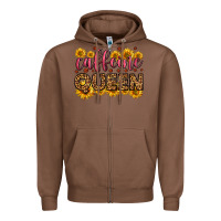 Chestnut caffeine queen Zipper Hoodie - HRA Design Shop