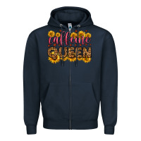 Navy caffeine queen Zipper Hoodie - HRA Design Shop