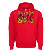 Red caffeine queen Zipper Hoodie - HRA Design Shop