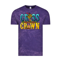Cloud Purple the cross before the crown Vintage Tee - texasbilliewilder