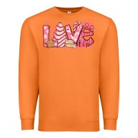 Carrot love pink christmas tree cake Premium Sweatshirt - Jasminsmagicworld