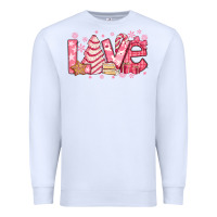 White love pink christmas tree cake Premium Sweatshirt - Jasminsmagicworld