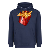 Navy french fries Heavyweight Hoodie - AdoDesignShop