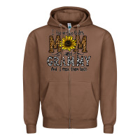 Chestnut i have two titles mom and grmmh and i rock them both Zipper Hoodie - CowhideDigitalArt