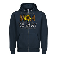 Navy i have two titles mom and grmmh and i rock them both Zipper Hoodie - CowhideDigitalArt