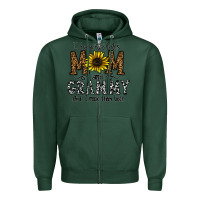 Sports Green i have two titles mom and grmmh and i rock them both Zipper Hoodie - CowhideDigitalArt