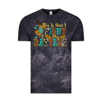 Cloud Black this is how i fight my battles Vintage Tee - texasbilliewilder