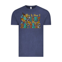 Vintage Denim this is how i fight my battles Vintage Tee - texasbilliewilder