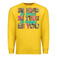 Lemon be kind be true be you Premium Sweatshirt - NancyCooperArtShop