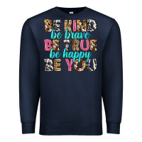 Navy be kind be true be you Premium Sweatshirt - NancyCooperArtShop
