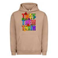 Pigment Burro They Them Their Pride LGBTQ Urban Hoodie - BundleAndBundleShop