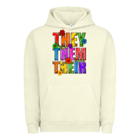 Pigment Pistachio They Them Their Pride LGBTQ Urban Hoodie - BundleAndBundleShop