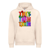 Sandshell They Them Their Pride LGBTQ Urban Hoodie - BundleAndBundleShop
