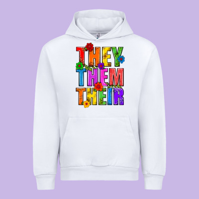 They Them Their Pride Lgbtq Urban Hoodie Designed By Bundleandbundleshop