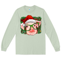 Matcha christmas pig Long Sleeve Tee - RanaPortraitStore