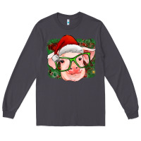 Smoke christmas pig Long Sleeve Tee - RanaPortraitStore