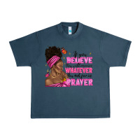 Midnight Navy afro woman bun and religion faith prayer Urban Heavy Tee - texasbilliewilder