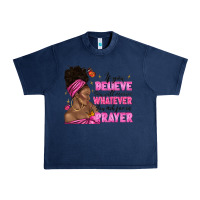 Navy afro woman bun and religion faith prayer Urban Heavy Tee - texasbilliewilder