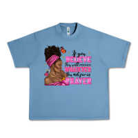 Pebble Blue afro woman bun and religion faith prayer Urban Heavy Tee - texasbilliewilder