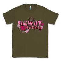 Army Green howdy honey valentine's day Classic Tee - FaDigitalArtStudio