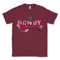 Burgundy howdy honey valentine's day Classic Tee - FaDigitalArtStudio
