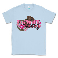 Dusty Blue howdy honey valentine's day Classic Tee - FaDigitalArtStudio