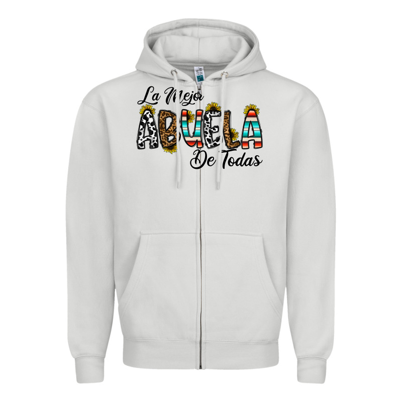 La Mejor Abuela De Todas Zipper Hoodie by CowhideDigitalArt | Teevron
