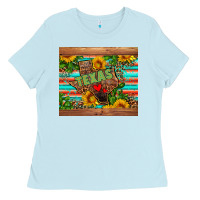 Baby Blue texas Ladies Tee - AdoDesignShop