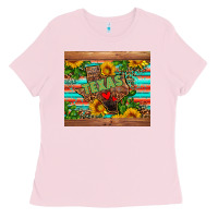Bubblegum Pink texas Ladies Tee - AdoDesignShop