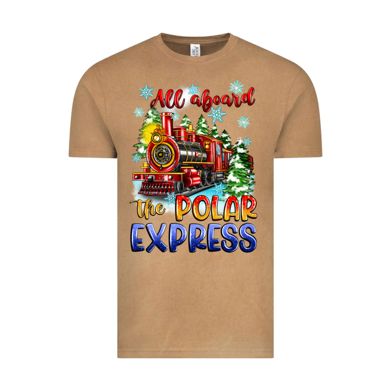 All Aboard The Polar Express Vintage Tee by Zillion Design Studio | Teevron