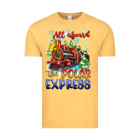 Vintage Mustard all aboard the polar express Vintage Tee - Zillion Design Studio