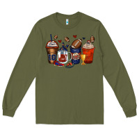 Army Green american football coffee cups Long Sleeve Tee - Zillion Design Studio