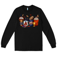Black american football coffee cups Long Sleeve Tee - Zillion Design Studio