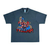 Midnight Navy freedom rock hand Urban Heavy Tee - Zillion Design Studio