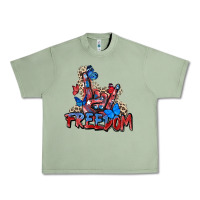 Oil Green freedom rock hand Urban Heavy Tee - Zillion Design Studio