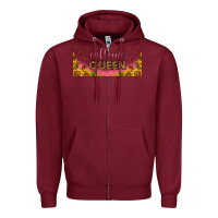 Burgundy caffeine queen 16oz libbey cup Zipper Hoodie - HRA Design Shop