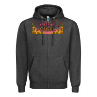 Charcoal Heather caffeine queen 16oz libbey cup Zipper Hoodie - HRA Design Shop