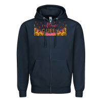 Navy caffeine queen 16oz libbey cup Zipper Hoodie - HRA Design Shop