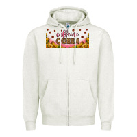 Oatmeal Heather caffeine queen 16oz libbey cup Zipper Hoodie - HRA Design Shop