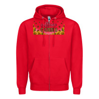 Red caffeine queen 16oz libbey cup Zipper Hoodie - HRA Design Shop