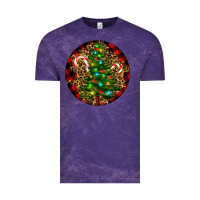 Cloud Purple Christmas Tree Vintage Tee - RanaPortraitStore