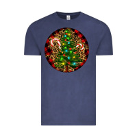 Vintage Denim Christmas Tree Vintage Tee - RanaPortraitStore