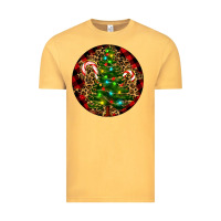 Vintage Mustard Christmas Tree Vintage Tee - RanaPortraitStore