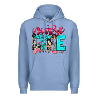 Colony Blue nurse life Premium Hoodie - NancyCooperArtShop