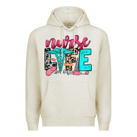 Oatmeal Heather nurse life Premium Hoodie - NancyCooperArtShop
