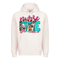 Pale Pink nurse life Premium Hoodie - NancyCooperArtShop