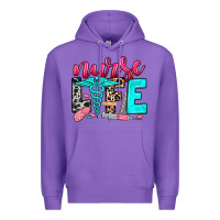 Purple nurse life Premium Hoodie - NancyCooperArtShop