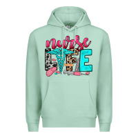 Seafoam nurse life Premium Hoodie - NancyCooperArtShop